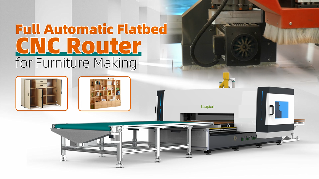 Routeur CNC à plat entièrement automatique pour la fabrication de meubles