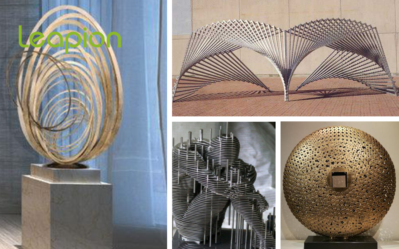 Sculptures métalliques coupées au laser pour montrer la beauté de l'art