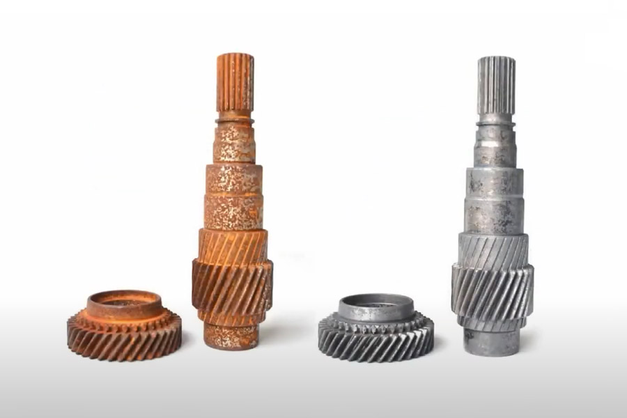 Comparaison avant et apr&egrave;s nettoyage laser